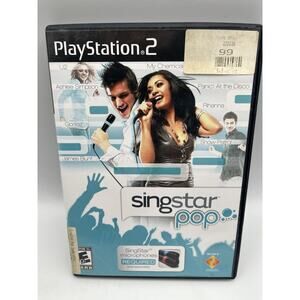SingStar: Pop (PS2 PlayStation 2, 2007) Complete Tested